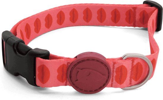 Morso Halsband Gerecycled Lipstick Roze 30-42X1.5 cm