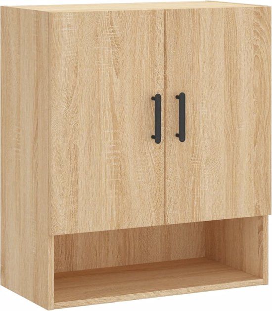vidaXL Wandkast 60x31x70 cm bewerkt hout sonoma eikenkleurig