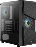 Aerocool Geh Midi Menace RGB/TG Black MicroATX/ATX/MiniITX