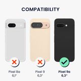 kwmobile telefoonhoesje geschikt voor Google Pixel 9a - Hoesje van siliconen met telefoonkoord - In kokosmelk