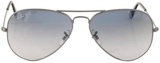 Ray-Ban RB3025 004/78 - Aviator Gradient - zonnebril - Staalgrijs / Blauw/Grijs GradiÃ«nt - Gepolariseerd - 58mm