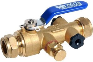 Watts EA keerklep CC 20 mm, basic met handle kit