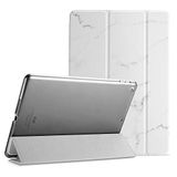 ProCase Smart Case voor iPad 6e/iPad 5e Generatie/iPad 9.7 Inch Case 2018 2017 (Model: A1893 A1954 A1822 A1823), Ultra Slim Lichtgewicht Stand Case met Doorschijnende Frosted Back-Whitemarble