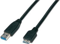 Triotronik USB 3.0 A-MB MM 3.0 SW USB-kabel 3 m Zwart