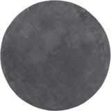 vidaXL - Vloerkleed - HUARTE - laagpolig - zacht - wasbaar - Ø - 80 cm - antraciet
