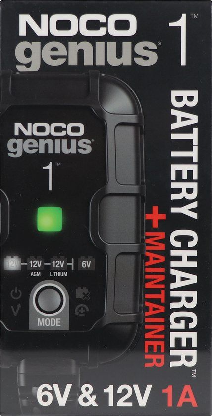 Noco Genius Acculader 1EU 1A - Auto - 2 jaar garantie