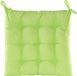 Anna's Collection Coussin de chaise matelassé - Vert clair - 38 x 38 cm