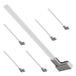 Master Magnetics mshl03 X 6 magnetische houder voor 30,5 cm schild, 90 graden magnetische bodem met acryl strepen, 5,8 cm L, 2 cm W, 37,6 cm Overall, helder, wit (6 stuks)