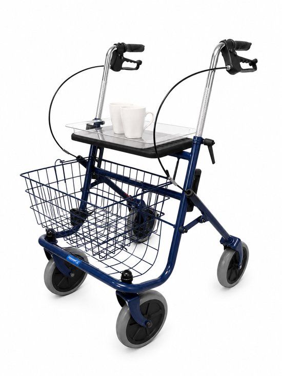 Thuasne Quatro Rollator - Opvouwbaar - Blauw - Voor binnen en buiten - 10,2 kg