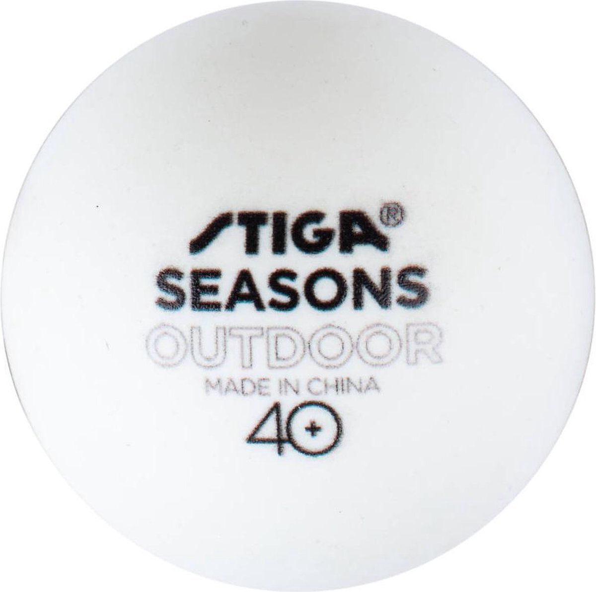 Stiga tafeltennisballen Seasons Outdoor 6-pack wit