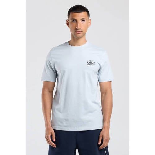 America Today America Today regular fit T-shirt met backprint - blauw