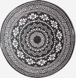 Homescapes Motif rond buitenkleed – weerbestendig & omkeerbaar – Ø180 cm