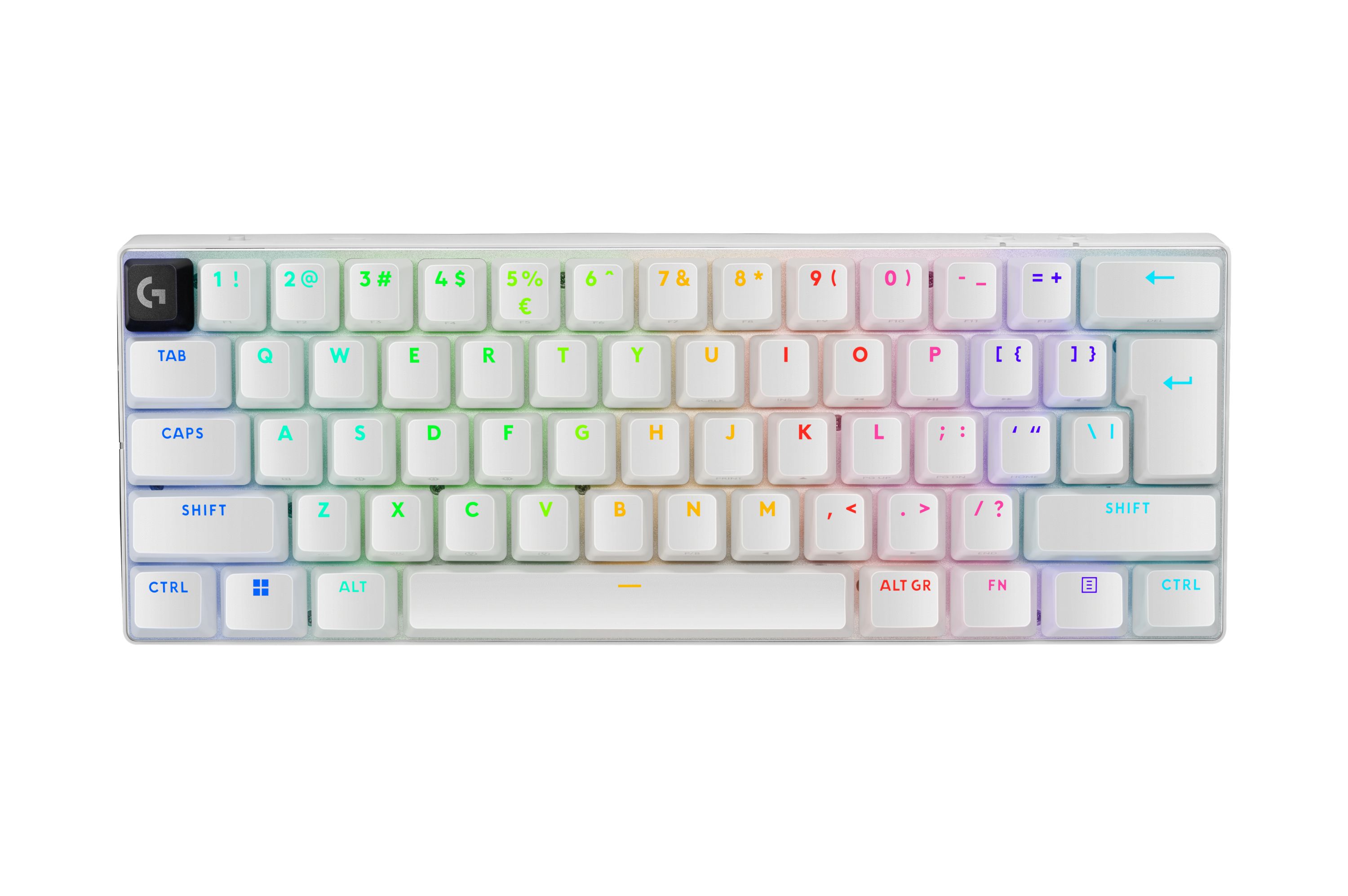 Logitech G PRO X 60 - Wireless Gaming Keyboard - RGB - US International - White