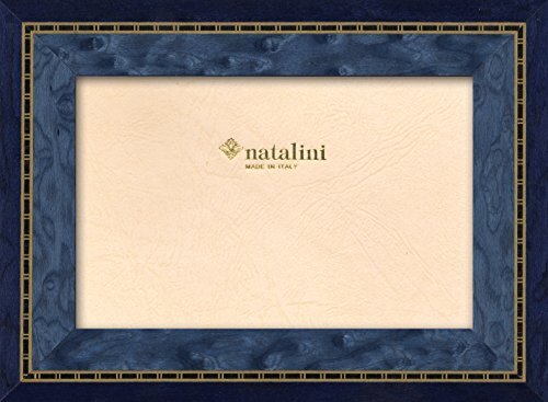 Natalini KR\30\BLU 10X15 fotolijst met ondersteuning voor tafel, Tulipwood, blauw, 10 x 15 x 1,5