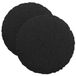 vidaXL - Coussin d'assise - 2 pièces - Tissu - Noir - Ø40 x 13 cm