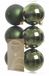 Onbreekbare kerstballen mix groen - 12 stuks - 6 cm