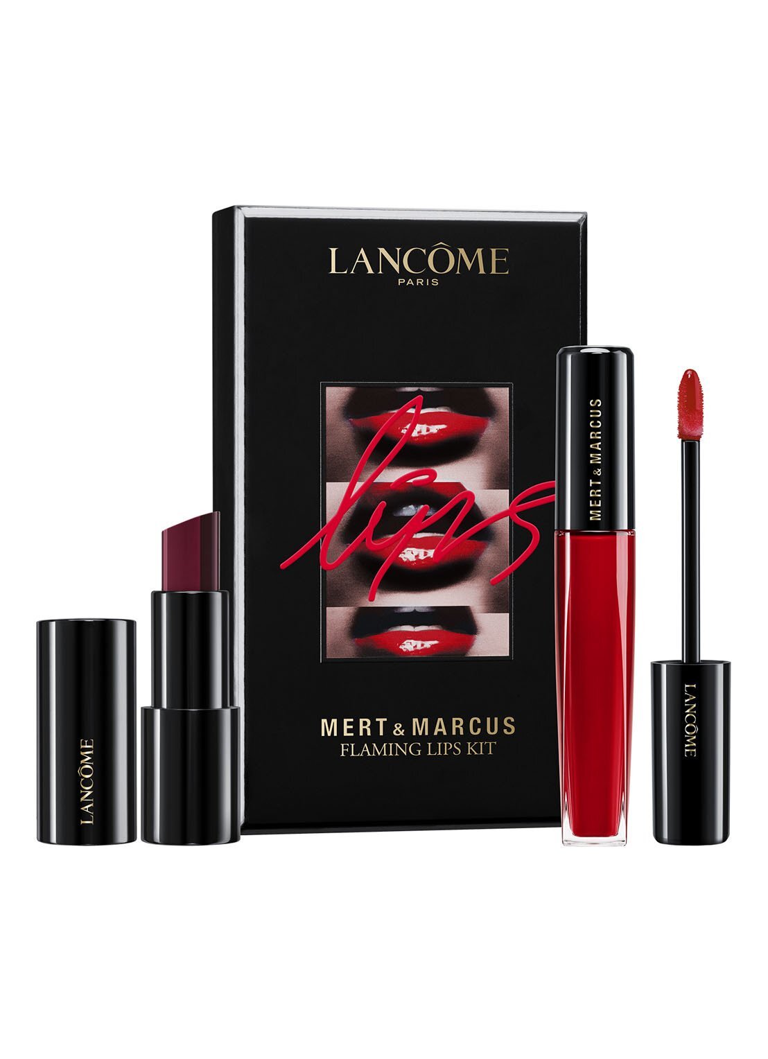 Lancôme Mert & Marcus Flaming Lips Kit Red - Limited Edition lipmake-up set