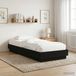 Maison Exclusive Lit plateforme exclusif - Structure de lit noire imitation chêne, dimensions 80 x 200 cm, en panneaux de particules