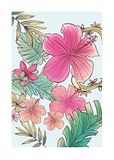 Ariel Flowers - 50x70 cm - Comar - kunstdruk op canvas (zonder lijst) - Disney