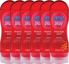 Durex Play Massage 2 In 1 Sensual Voordeelverpakking 6x200ml