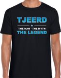 Bellatio Decorations Shoppartners Bv Tjeerd Voornaam cadeau - The man, The myth the legend - zwart - voor heren - verjaardag - vaderdag - pensioen - geslaagd - bedankt L