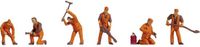 Noch NOCH 18012 H0 Spoorwerkers figuren Geverfd, Staand