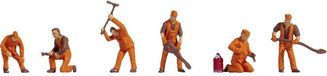 Noch NOCH 18012 H0 Spoorwerkers figuren Geverfd, Staand