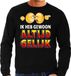 Bellatio Decorations Funny emoticon sweater Ik heb gewoon altijd gelijk zwart voor heren - Fun / cadeau trui S