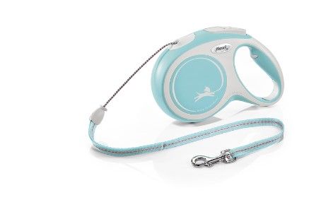 Flexi New Comfort M Cord 8 m - Lichtblauw/Lichtgrijs - Hondenriem - 8 m - Max. 20 kg