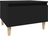 vidaXL Bijzettafel - Zwart - Hout - 50x46x35 cm