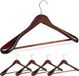 Relaxdays 20 x cintre - pour costumes - épaules larges - cintres bois - marron