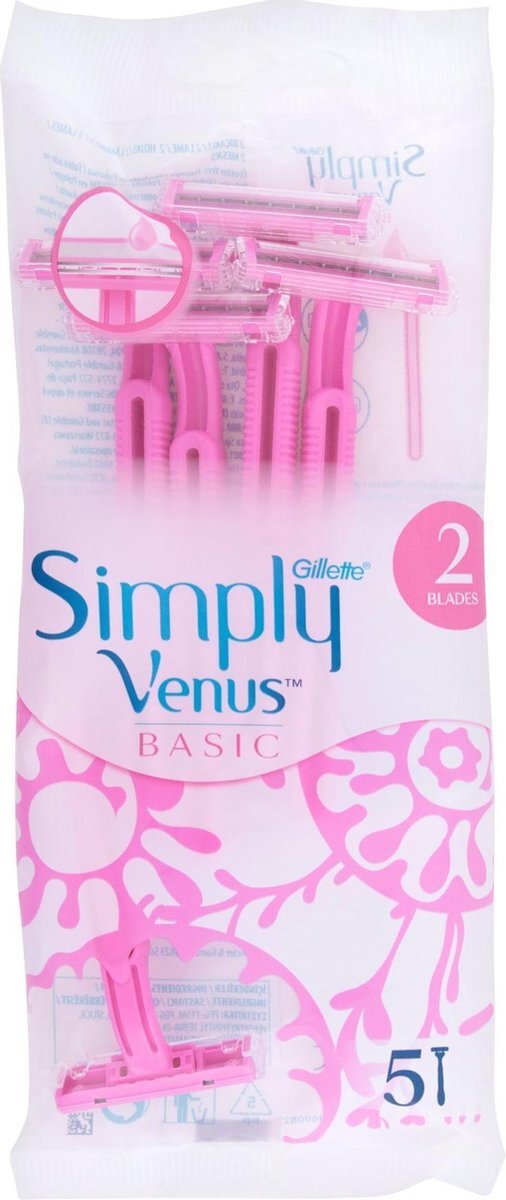 Gillette - Jednorázová holítka Simply Venus 2 5 ks - 5.0ks