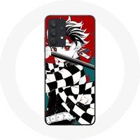 Maniacase Samsung Galaxy A13 4G / A13 4G Lite Hoesje Tanjiro Demon Slayer Kimetsu no Yaiba Anime