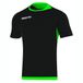 Macron Kelt Jersey Noir/Vert Polyester Manches Courtes Hommes XXXS