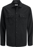 JACK & JONES Jjecharge Ls Noos Overshirt voor heren, zwart, L