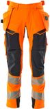 Mascot Accelerate Safe Pantalon met spijkerzakken 19031-711 - haute visibilité orange/bleu marine - C50 - 90