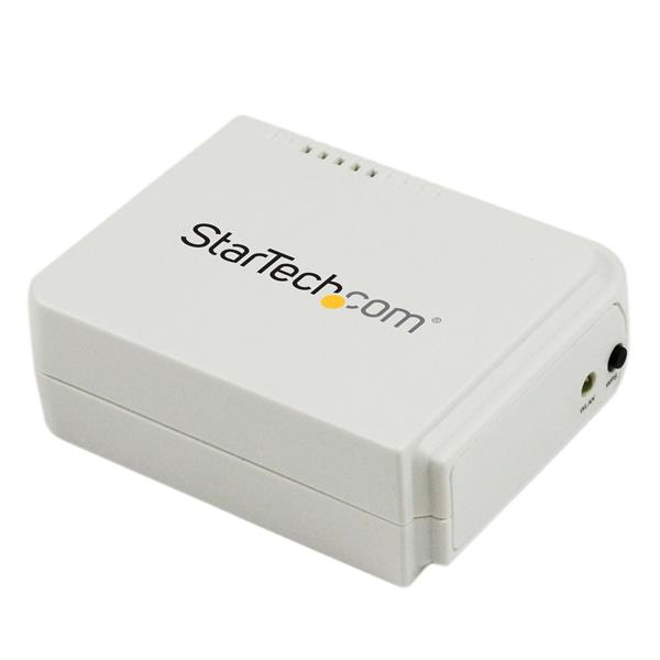 StarTech.com 1-poorts USB Wireless N netwerkprintserver met 10/100 Mbps Ethernet-poort  802.11 b/g/n