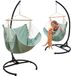 AMANKA XL Hangstoel met Standaard - 155x125 Tuin Hangstoel - Zit Hangmat voor Buiten met Stalen Frame