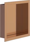 BES LED Inbouwnis - Leoni Prim - 30x30x7cm - Geborsteld Koper