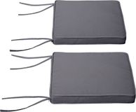 Outsunny - Outdoor zitkussenset - Polyester - 45x45x5cm - Donkergrijs