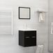 Maison Exclusive - Meuble de salle de bain en aggloméré noir