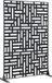casa.pro Scheidingswand Bernalda kamerscherm 180x120x40 cm zwart