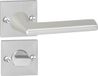 Poignée de porte Impresso Bristol - Aluminium - 2 pièces