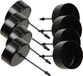 Othmar Decorations Porte-bougies chauffe-plat - 8x - Zwart - 5 cm - Metaal