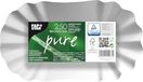 PAPSTAR 11273 250 schalen karton pure ovaal, 10,5 x 17,5 x 3 cm, wit