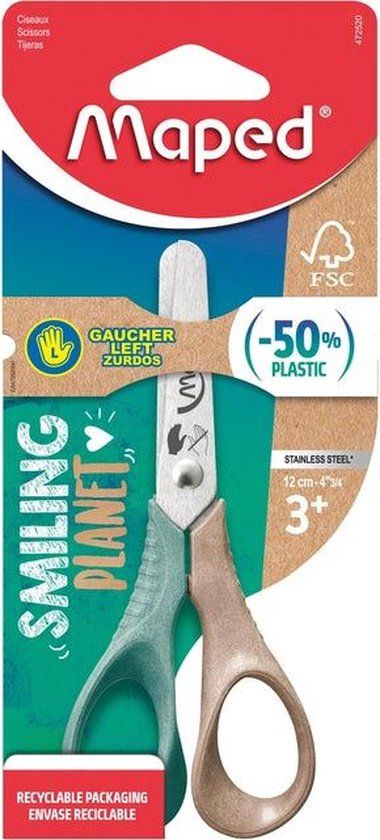 Maped Office Schaar Smiling Planet 12cm links