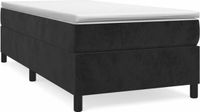 vidaXL Boxspringbedframe, zwart, 90x190 cm, fluweel