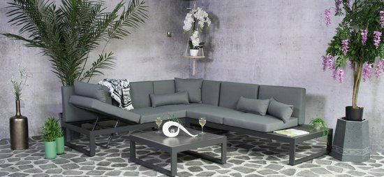 Intergard Aluminium loungeset Malaga 6 personen