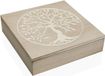 3869 Versa Decoratieve Doos Versa Boomstructuur Hout (24 x 6 x 24 cm)