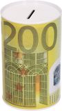 Merkloos / Sans marque Humbert Und Brandt Gmbh Spaarpot 200 euro - metaal/blik - biljet - 8 x 11 cm - munten - sparen